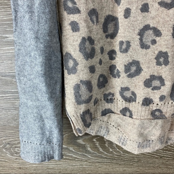Rebecca Taylor Blocked Leopard print sweater aso Serena Van Der Woodsen Alt - Picture 3 of 7